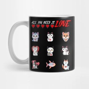 All You Need is Love – Cute Animal Edition Mug